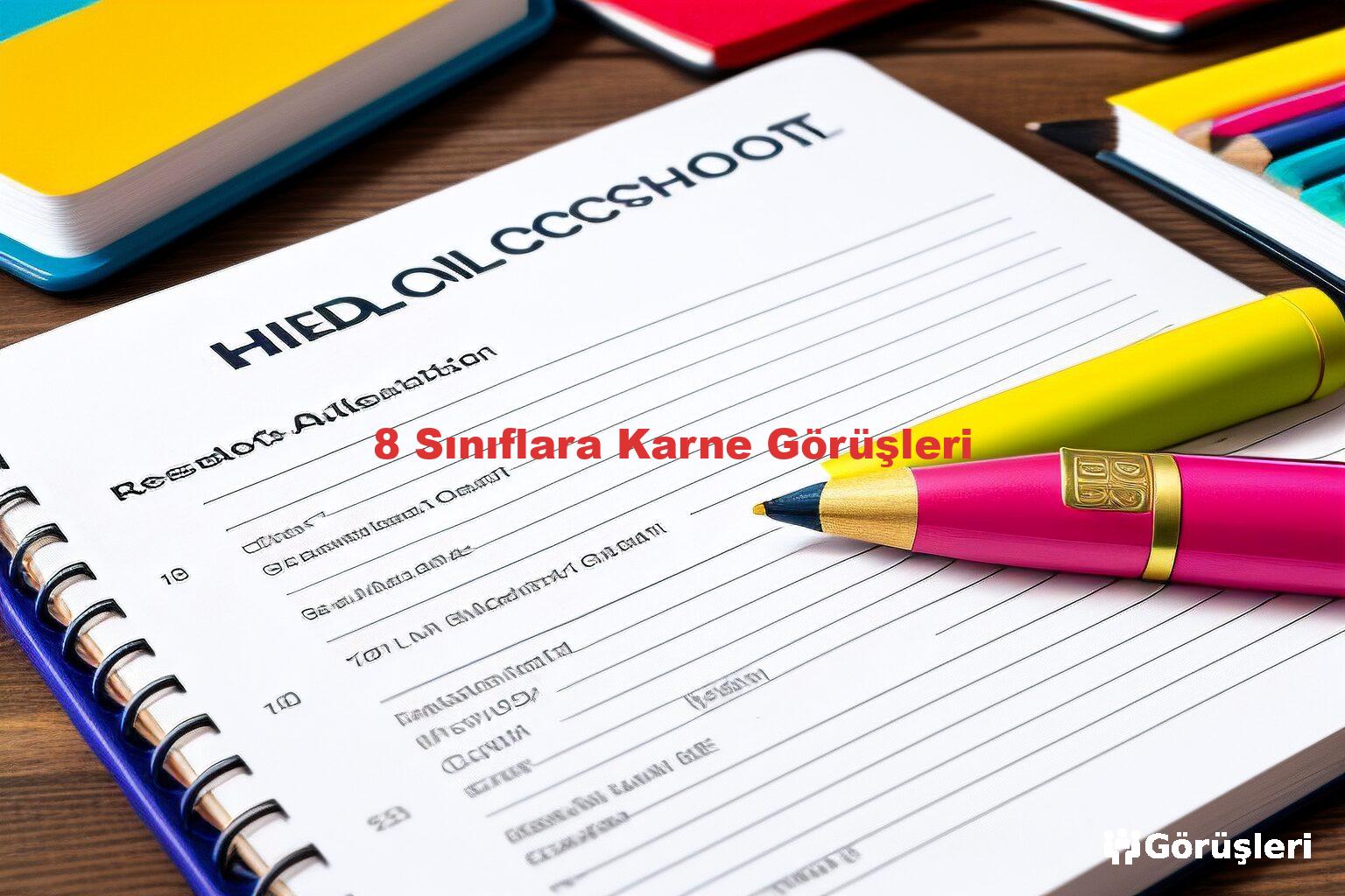 8 Sınıflara Karne Görüşleri