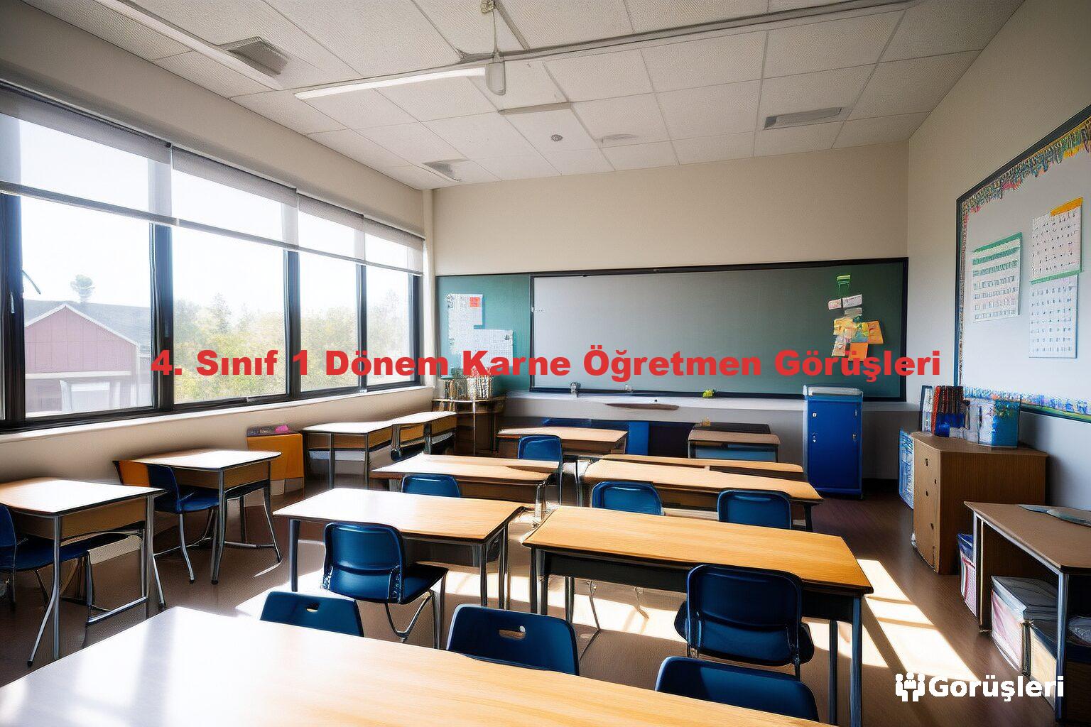 4. Sınıf 1 Dönem Karne Öğretmen Görüşleri
