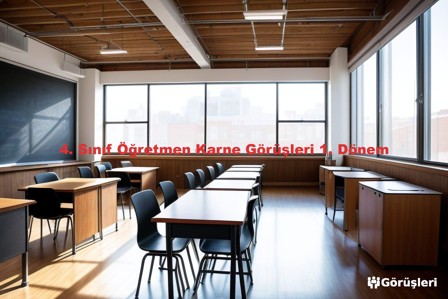 4. Sınıf Öğretmen Karne Görüşleri 1. Dönem