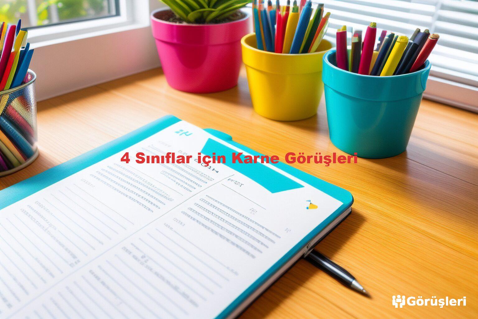4 Sınıflar için Karne Görüşleri