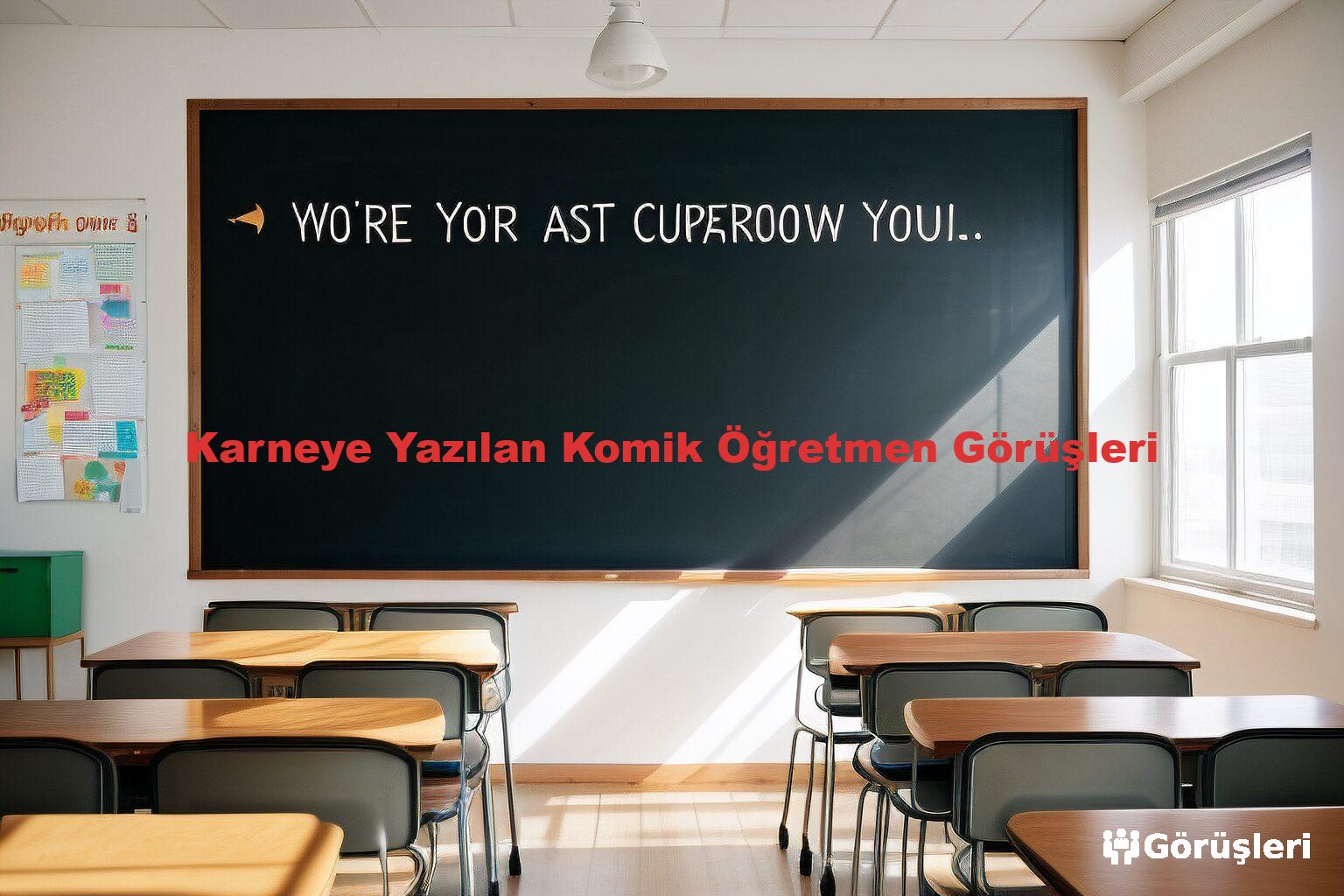 Karneye Yazılan Komik Öğretmen Görüşleri