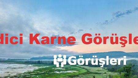 Motive Edici Karne Görüşleri İlkokul
