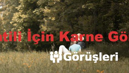 Yaz Tatili İçin Karne Görüşleri
